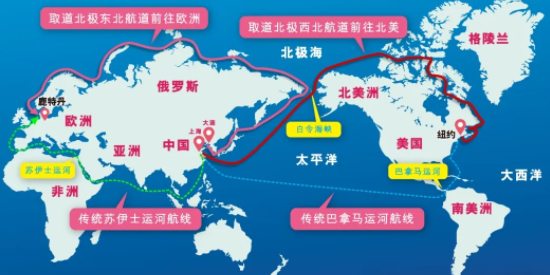 避开红海，中国集装箱海运船开辟北极新航线